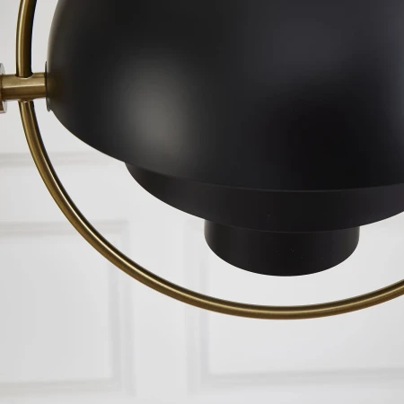 Lampa wisząca MOBILE czarna 38 cm - ST-8881 BLACK+BRASS - Step Into Design
